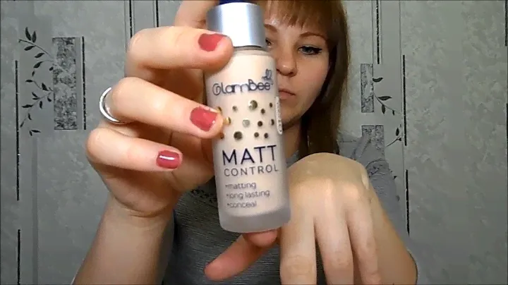Тестирую тональный крем Glambee Matt Control//Подробный обзор//Матирующий тон с пипеткой!!!